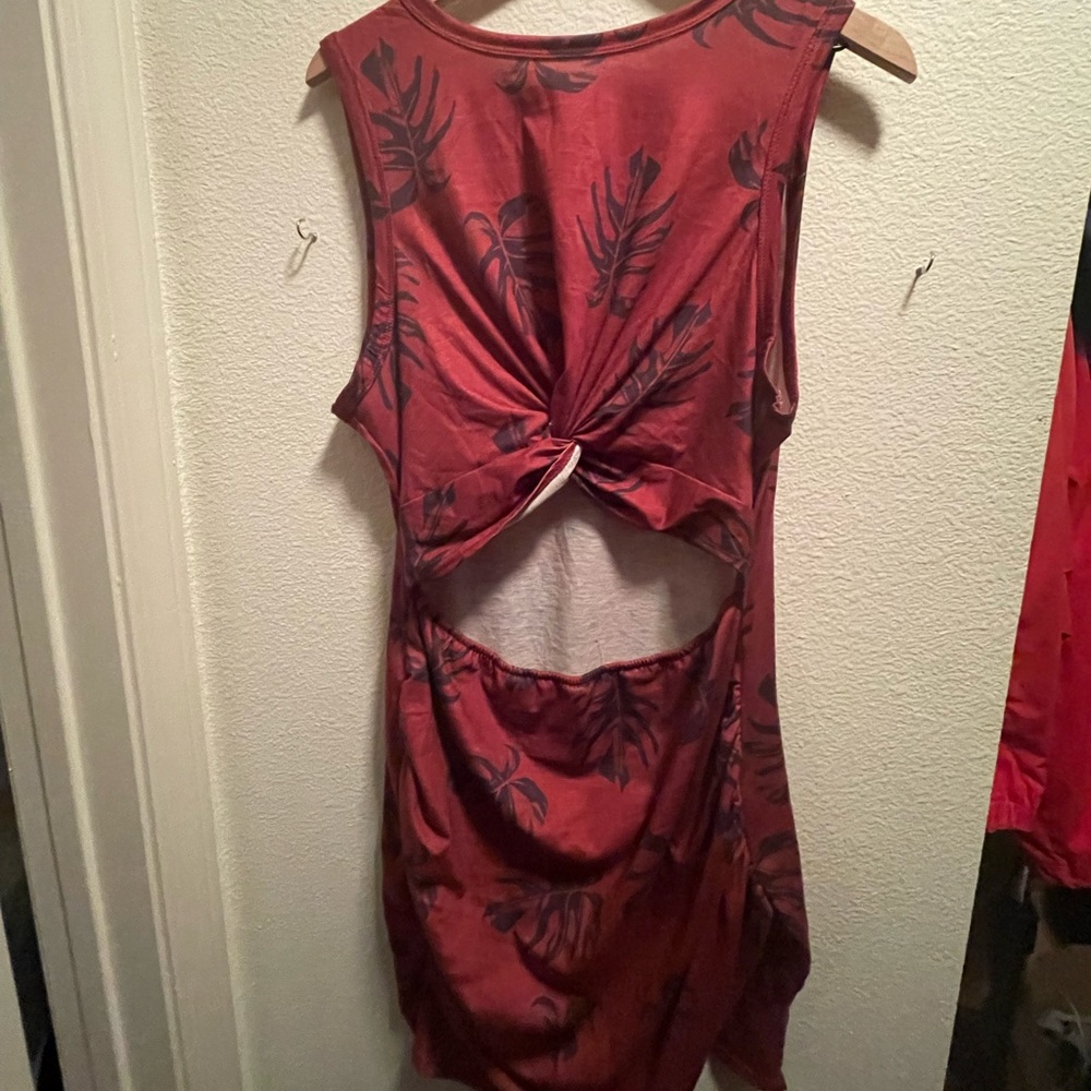 Cut-out Hawaiian Dress